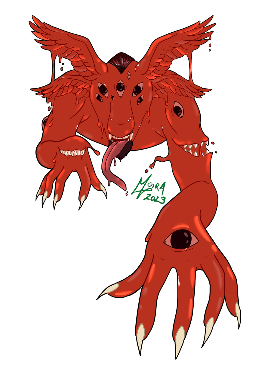 Fully colored half-body